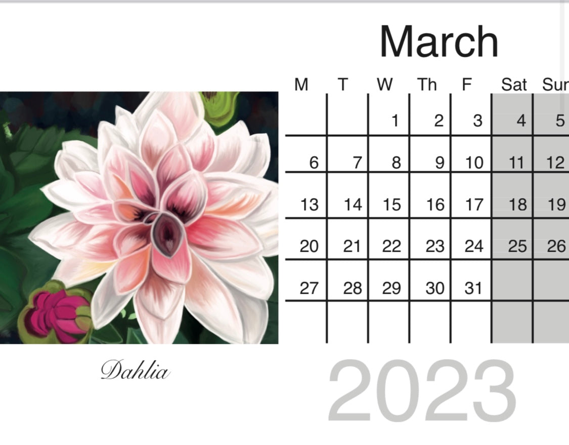 2023 Desktop Calendar