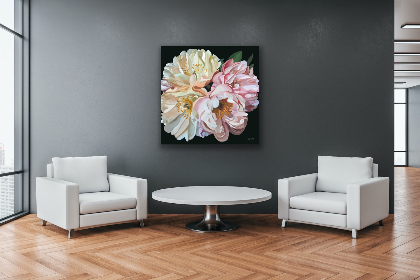 Peonies - Premium Canvas Prints