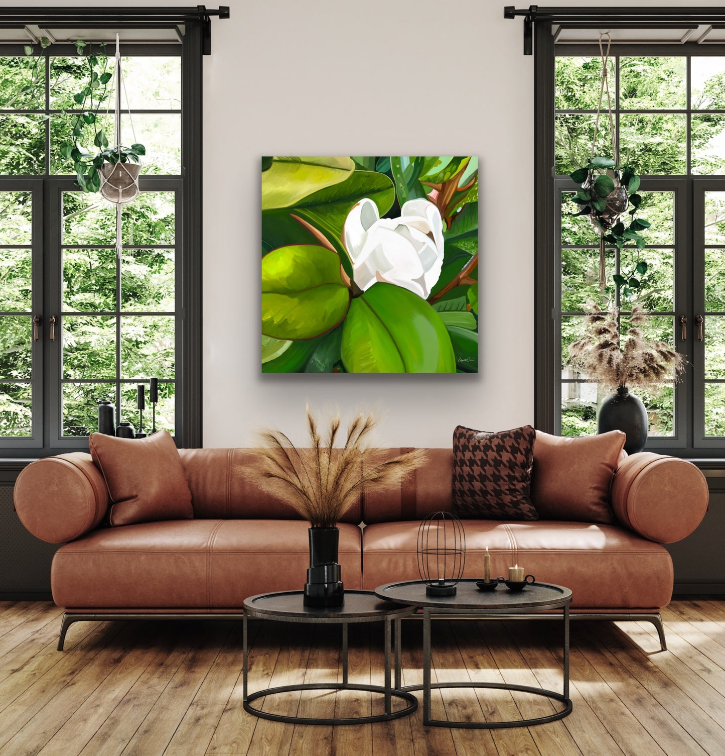 Teddy Bear Magnolia - Premium Canvas Prints